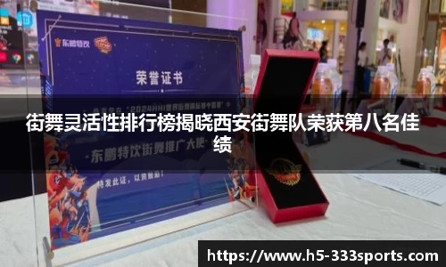 街舞灵活性排行榜揭晓西安街舞队荣获第八名佳绩